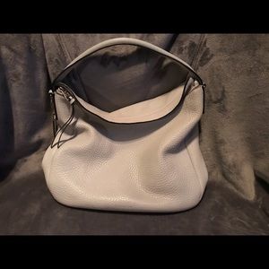 Coach light grey fold over Purse - 31628